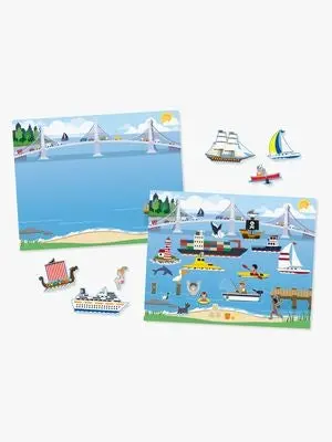 Melissa & Doug Gjenbrukbar Klistremerkebok Kjøretøy