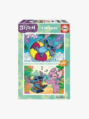 Educa Stitch Puslespill 2x100 Brikker