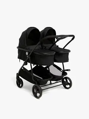 Beemoo Move Twin 2-in-1 Søskenvogn, Svart