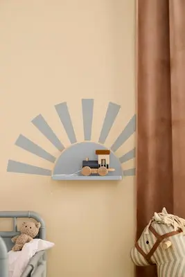 Kid's Concept STAR Hylle Sirkel inkl Klistremerke, Blå