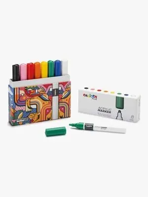 Carioca Plus Akryllpenner 8-Pakk