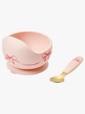 Elodie Skål Sett Silikon, Rosy Bow