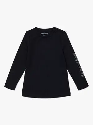 Hyperfied Jersey Logo Long Sleeve Top, Anthracite