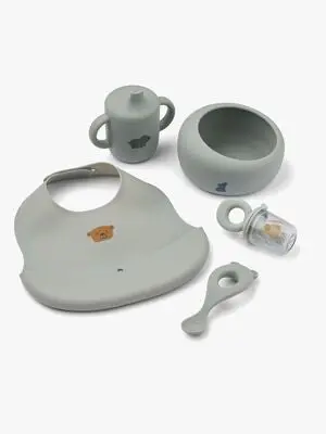 LIEWOOD Mileah Baby Matsett 5 Deler, Dove blue