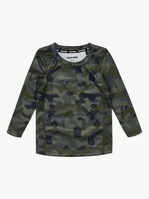 Hyperfied Long Sleeve Logo T-Shirt, Camo