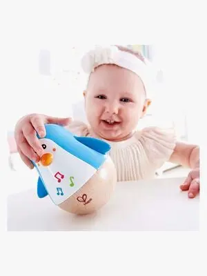 Hape Penguin Musical Wobbler Leke i Tre
