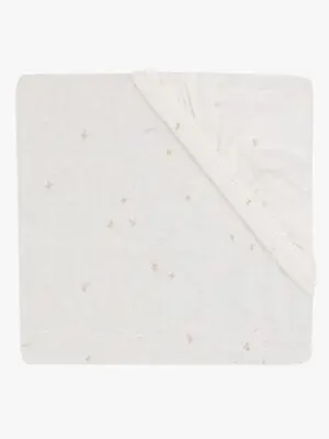 Jollein Stretchlaken Twinkling 60x120, Off white/Wild Rose