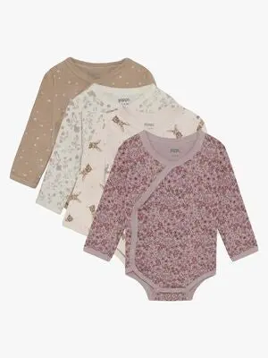 Pippi Omlagsbody 4-Pakk, Violet Ice