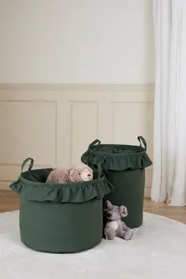 Alice & Fox DEMI Oppbevaringskurv 2-pack, Dusty Green