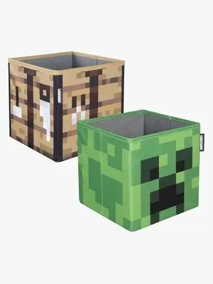 Minecraft Oppbevaringskasser 2-Pack