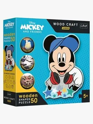 Trefl Wood Craft Junior Disney Mikke & Vennene Hans Puslespill 50 Brikker