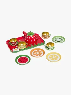 Cloudberry Castle Fruity Teservise Laget Av Metall