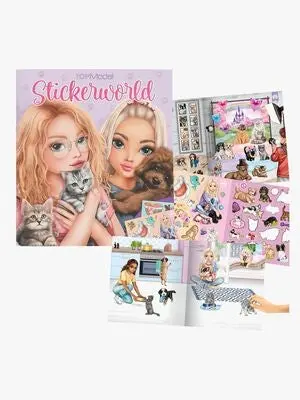 TOPModel Stickerworld Klistremerkebok Kitty & Doggy