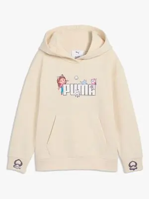 Puma Gabby's Dollhouse  Avslappet Hettegenser, Hvit