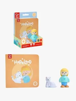 Hape Eventyrbok med Lekesett The Cat's Rescue