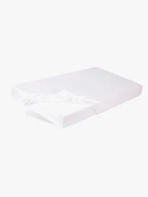 BabyMatex Bamboo Stretchlaken til Barneseng 80 x 160 cm, Hvit