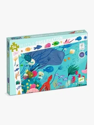 Djeco Observasjonspuslespill Aquatic 54 Brikker