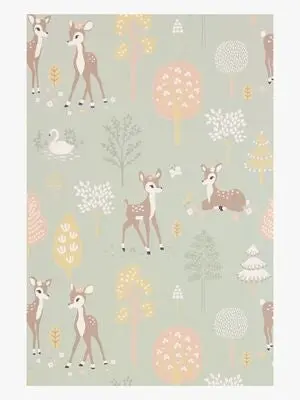 Majvillan Tapet Golden Woods, Dusty Green