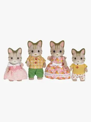 Sylvanian Families Figursett Den Stripete Kattefamilien