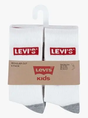 Levi's Sokker 6-Pakk, Hvit