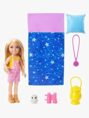 Barbie Camping Chelsea Motedukke, Blond