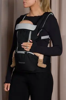 Beemoo CARE Carry Comfort 4-in-1 Bæresele & Hoftebærer, Black