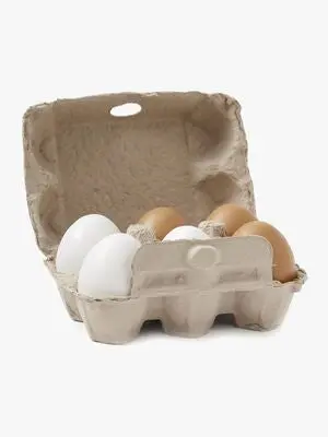 Kids Concept Bistro Egg 6-pack, Natur