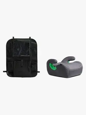 Beemoo Raise 2 i-Size Beltepute inkl. Beemoo Smart Organizer, Mineral Grey