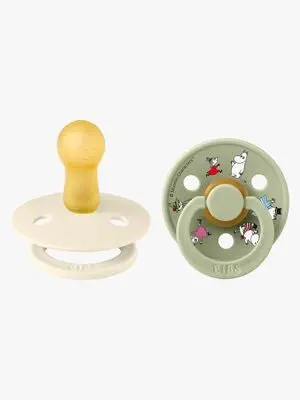 Smokker 2 stk - BIBS x Moomins Colour Baby Pink/Hush str. 1