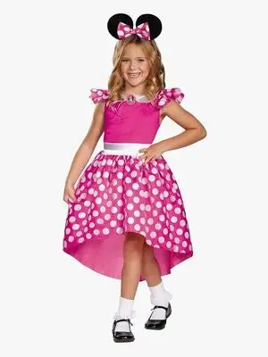 Disney Minni Mus Prinsessekostyme Minnie Klassisk, Rosa