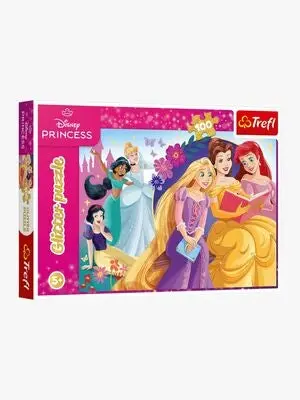 Trefl Disney Princess Glitter Puslespill 100 Brikker