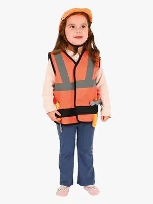 Den Goda Fen Byggearbeidervest med Hjelm