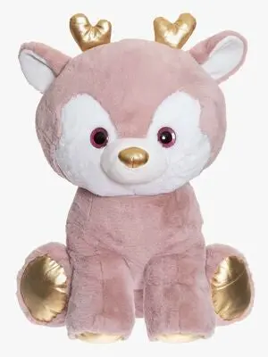 Teddykompaniet Kosedyr 65 cm Rådyr, Rosa