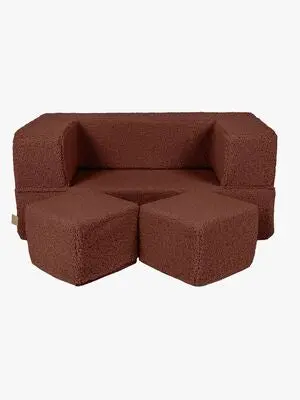Meowbaby Bearly Cube Sofa, Brown