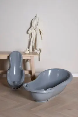 Beemoo CARE Badebalje med Badestøtte, Grå