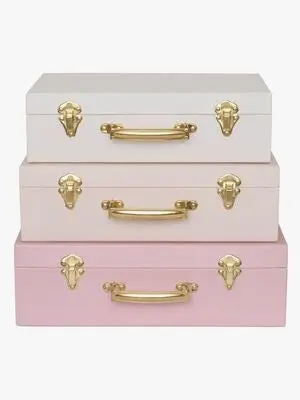 Jabadabado Kofferter 3-Pack, Rosa