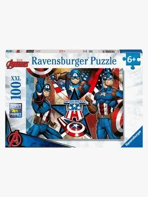 Ravensburger Marvel Avengers Captain America XXL Puslespill 100 Brikker