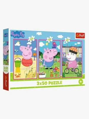 Trefl Greta Gris Puslespill 3x50 Brikker