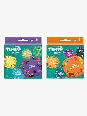 Timio Skivepakke 5-i-1 Farger & Remser 2-pack
