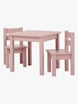 Hoppekids Bord og Stoler Mads, Pale Mauve