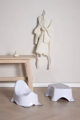 Beemoo CARE Anti-Slip Potte og Krakk, Hvit