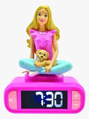 Barbie Digital Vekkeklokke med Nattlampe