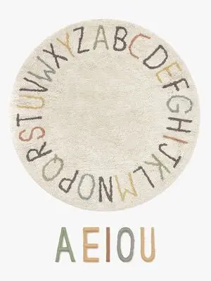 Lorena Canals  Vaskbart Gulvteppe, Letters