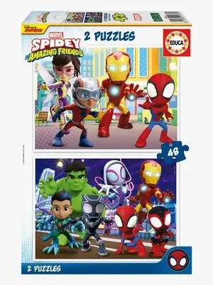 Educa Spidey and His Amazing Friends Puslespill 2x48 Brikker