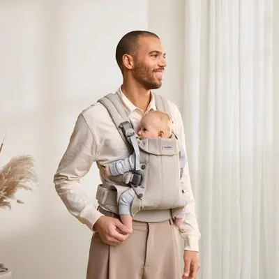 BabyBjörn Harmony Bæresele Vevd, Light Beige Melange