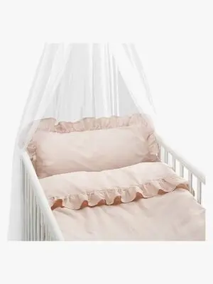 Borganäs Sengesett Sprinkelseng Volang 100 x 130 2-delt, Rosa