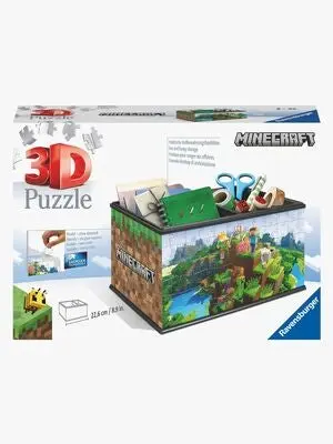 Ravensburger Minecraft 3D-puslespill Skattkiste 108 Brikker