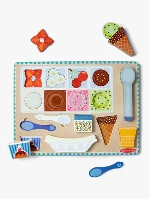 Melissa & Doug Magnetisk Puslespill & Lekesett Iskrem 16 Deler