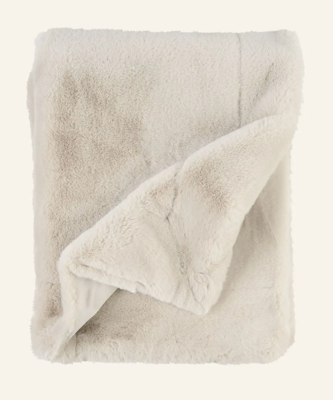 Frida pelspledd beige