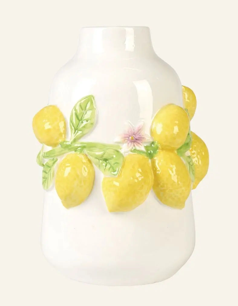 Limoni vase hvit